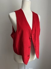 Vintage 1970s Corduroy Vest sz M