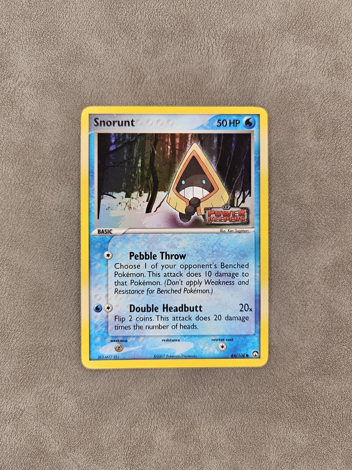 Pokémon TCG Snorunt 64/108 Reverse Holo Stamped EX Power Keepers - LP