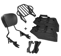 Sissybar Set + Innentaschen KI FüR Harley Street Glide 09-13