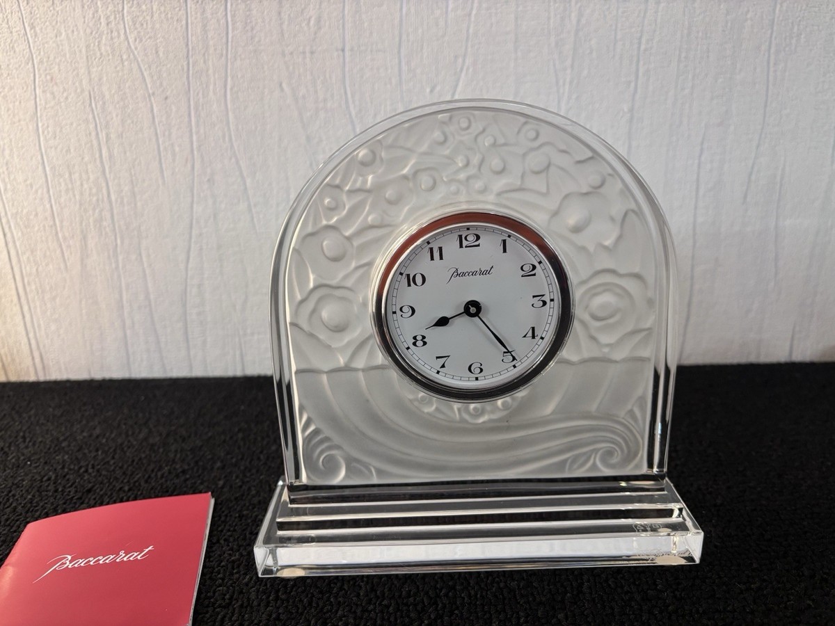 Large Baccarat Crystal Clock H: 16 Cm | eBay