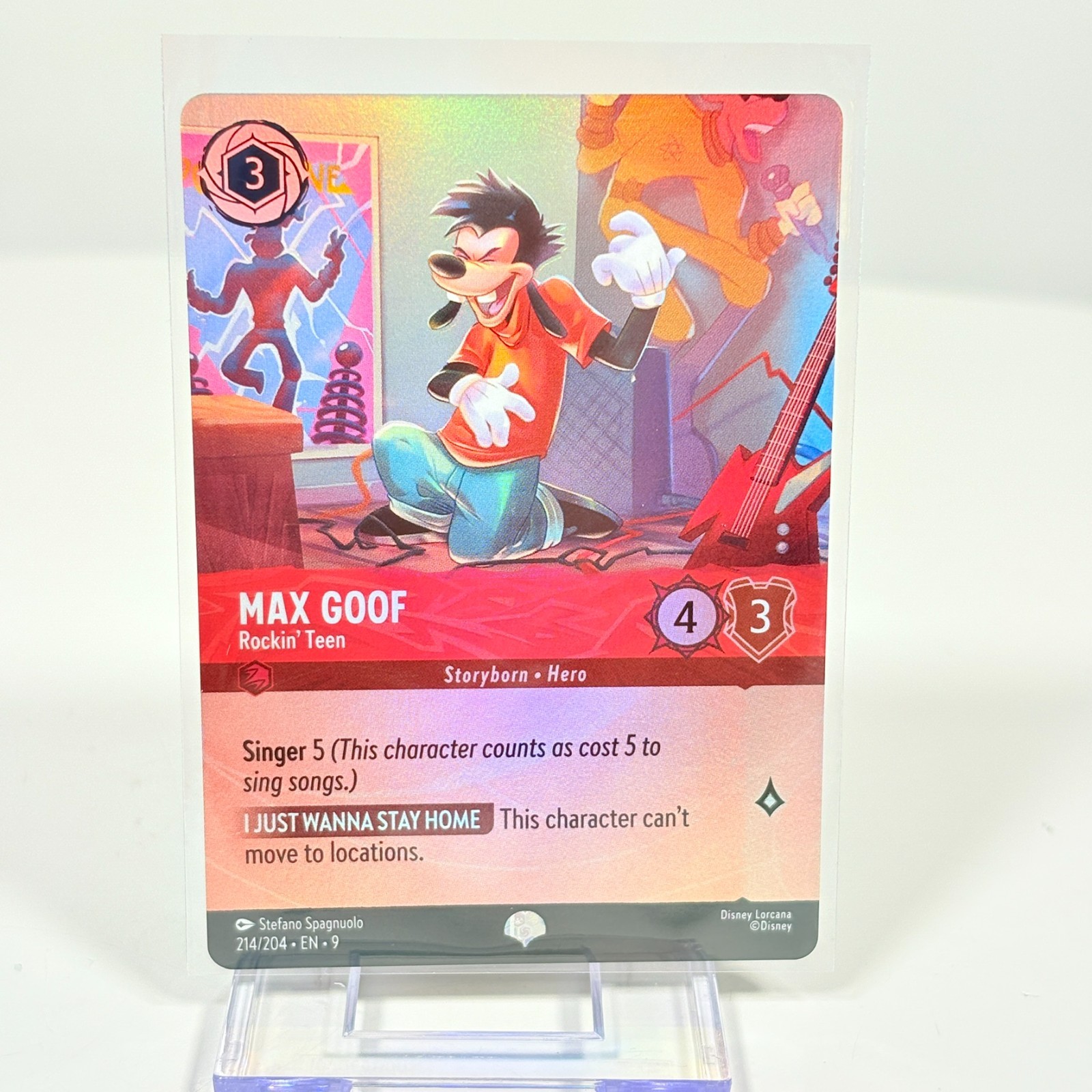 Max Goof Rockin' Teen 214/204 Fabled Epic Disney Lorcana Mint Pack Fresh