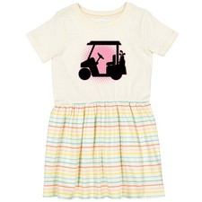 Carro de golf Inktastic niñas niño pequeño vestido golfista futuro damas deporte