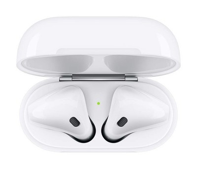 【美品】Apple Pod 第2世代 ホワイト Apple AirPods 2 White with Charging Case In Ear Headphones MV7N2AM