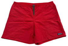 Vintage 90's Patagonia Baggies Men's Sz. Large Red Lined Shorts