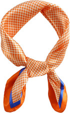 Womens 23.6 inch Satin Silk Feeling Formal Square Neck Scarf Head Hair Wraps Ker
