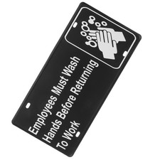  Wash Your Hands Sign Bathroom Decor Metal Employees Must for Business