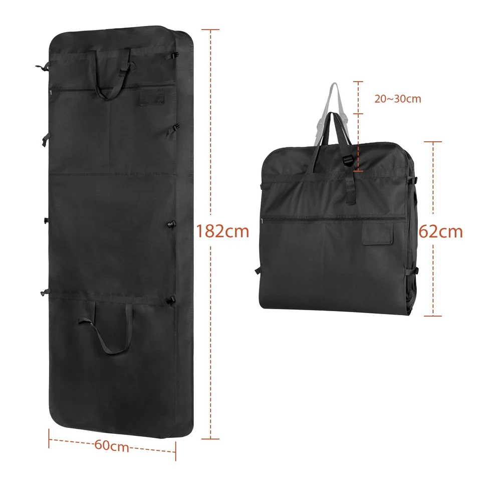 Kleidersack Lang 182cm Kleidersack Brautkleid mit Schuhfach Kleidersäcke mit ... - Bild 2 von 4