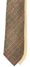 Brooks Brothers Wool Tie Plaid Necktie Made in USA