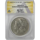 1894 O Morgan Dollar AU 50 Details ANACS Silver $1 Coin SKU:I19348