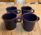 Set Of 4 Fiesta Ware Mulberry O Ring Coffee Mugs Homer Laughlin USA — photo 2