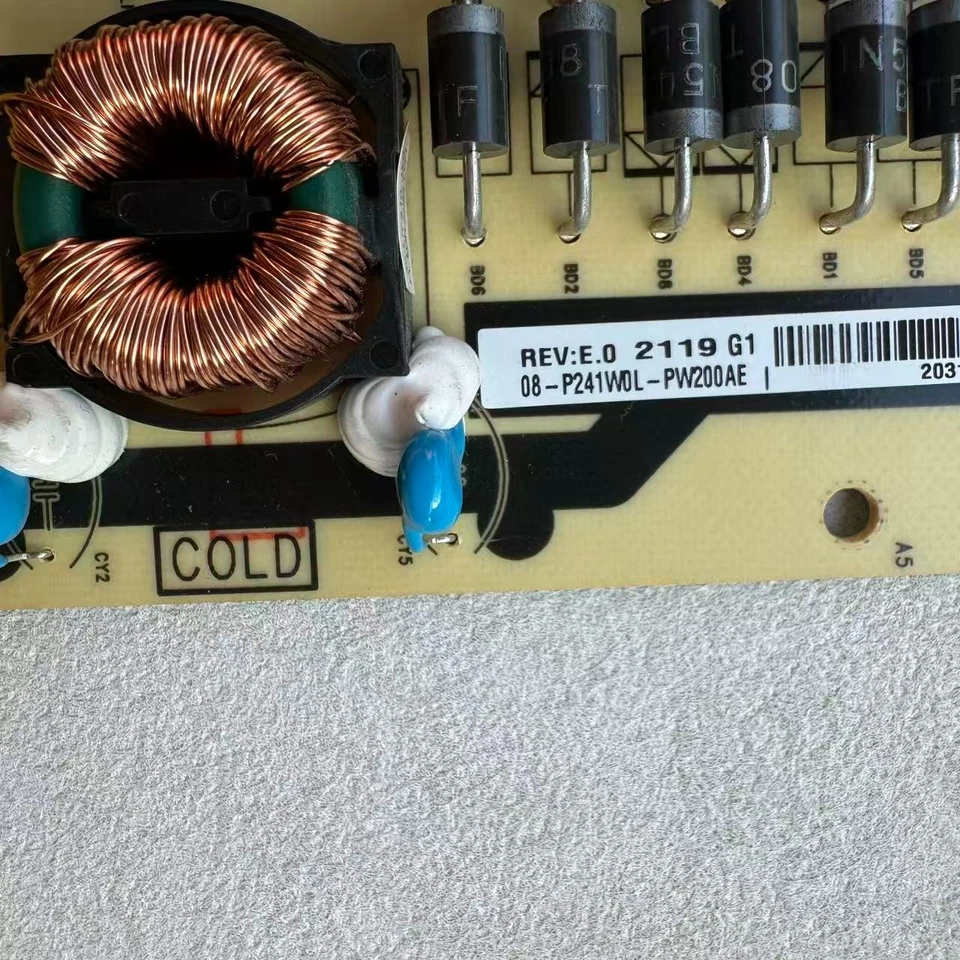 TCL 65S535 55S535 Power Supply Board 40-P241WL-PWE1CG 08-P241W0L-PW200AE - Image 3 of 3