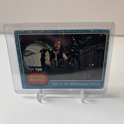 1977 Topps Star Wars Karte erste Serie blau #30 Han im Millennium Falken