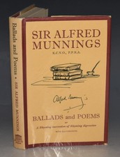 Ballads and Poems SIR ALFRED MUNNINGS illustrated DW 1st