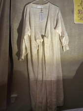 Cream Long Knit Cardigan NEVER WORN TAGS STILL ATTACHED