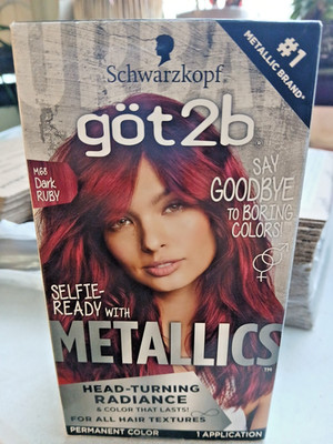 SCHWARZKOPF GOT2B M68 DARK RUBY SELFIE READY METALLICS HAIR COLOR