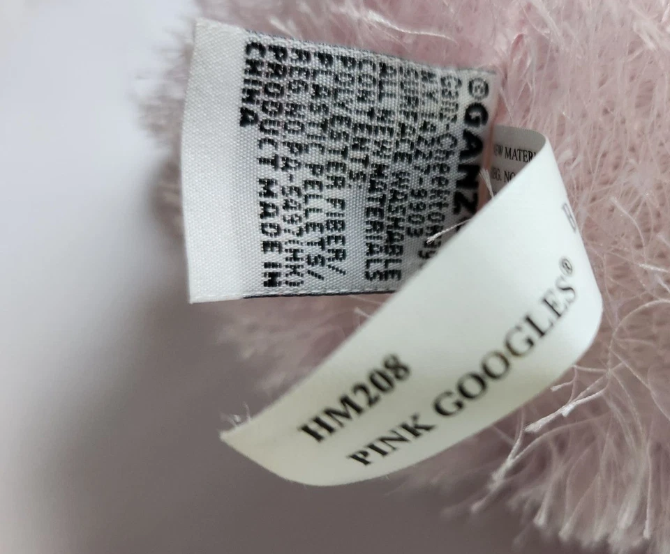 Platypus Ganz Pink Googles Plush Stuffed Animal Toy - Image 4 of 4