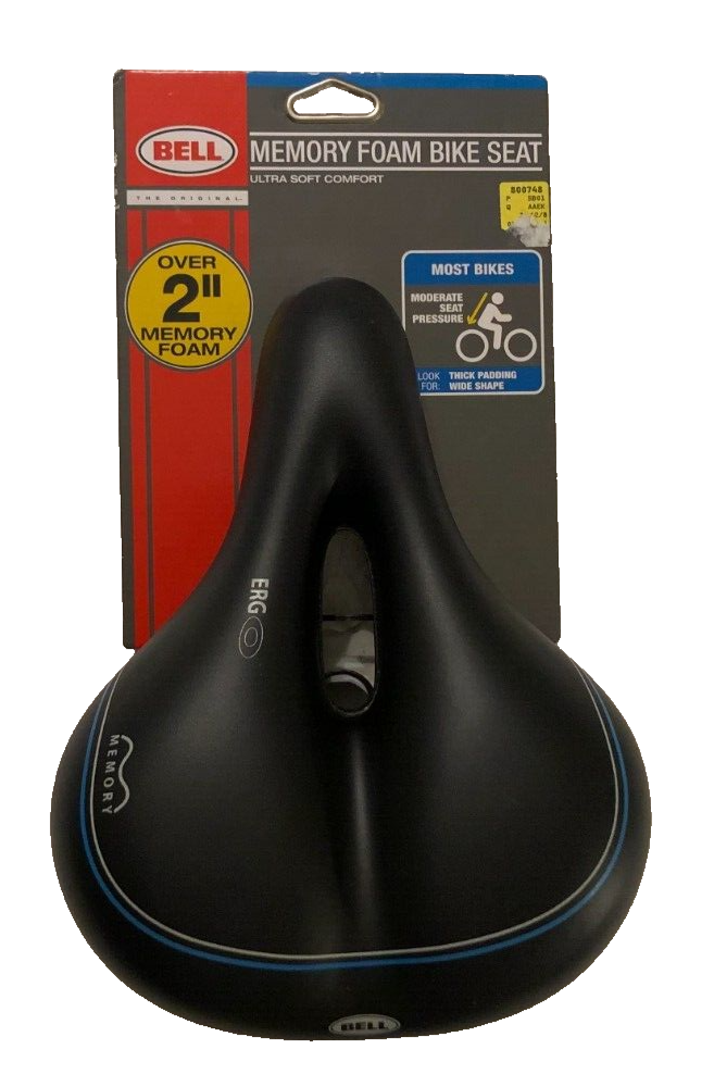 Bell 810 Black Ergo Saddle with Comfort Spring Memory Foam Bike Seat Unused