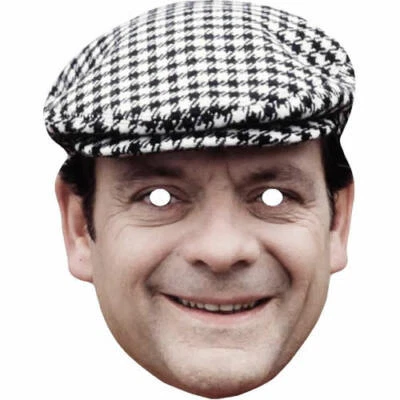 FUNKYBUNKY David Jason Celebrity Card Face Mask - Ready To Wear - Fancy Dress