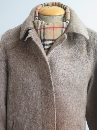 Genuine Llama Lama (Alpaca) Wool Coat Size M UK 12 Euro 40 - Brown - Picture 2 of 11