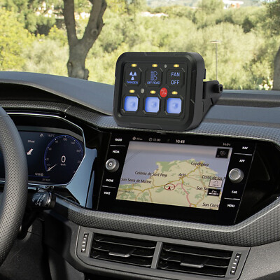 6 Gang Switch Panel with Control Box, 6 Gang Switch Panel for Yacht/RV ...