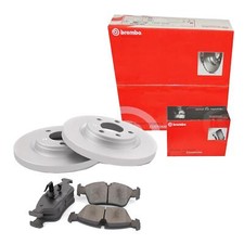 BREMBO Satz Bremsscheiben Voll hinten + Bremsbeläge für Hyundai KIA IX35 LM