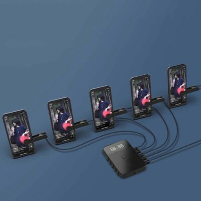 1-5 Heads Phone Screen Clicker Smart Mute Automatic Connection Point Grabber