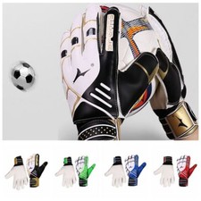 Kids Goalkeeper Gloves Youth Football Soccer Goalie Gloves Latex Finger Guard