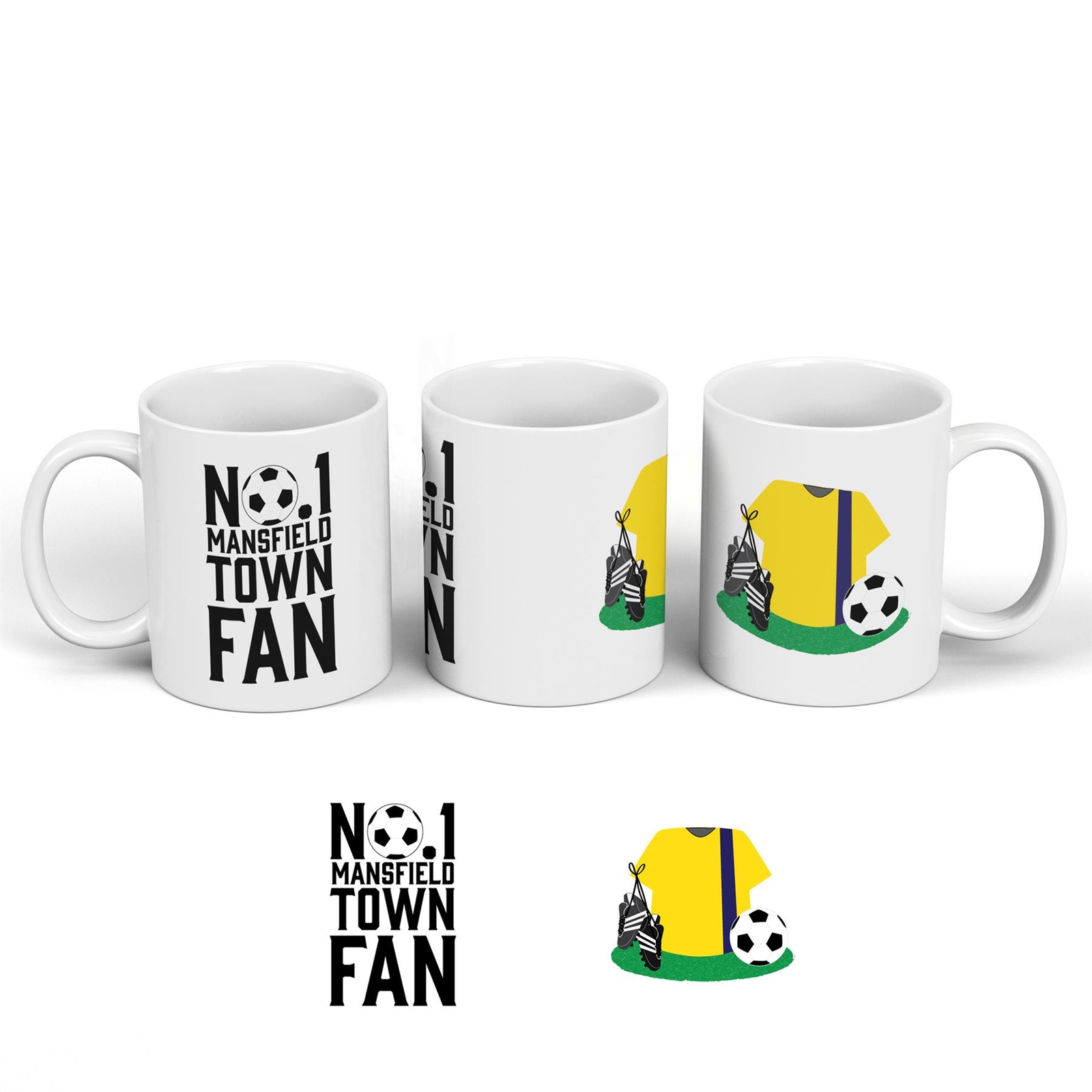 Mansfield Town Football Team Number One Fan On Ceramic Classic Mug