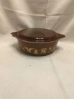 Vintage Pyrex Early American  # 471- 1 PT Round Casserole Dish with Pyrex Lid