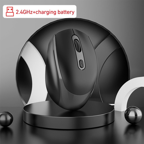 Bluetooth 2.4G Wireless Silent Mouse Optical Mouse for MacBook with USB Receiver - Picture 22 of 31