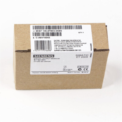 6ES7 138-4FB03-0AB0 SIEMENS 6ES7138-4FB03-0AB0 Electronics Module ET200S 1PC NEW