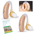 A Pair of Digital Hearing Aid Aids Kit Behind the Ear BTE Sound Voice Amplifier