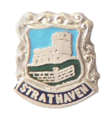 Strathaven Town South Lanarkshire Schottland kleines Wappen Pin Anstecker 