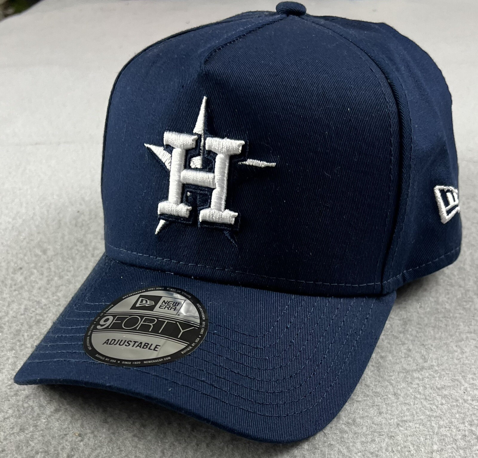 NEW ERA 9Forty Houston Astros A-FRAME Adjustable Cap Navy Blue NEW