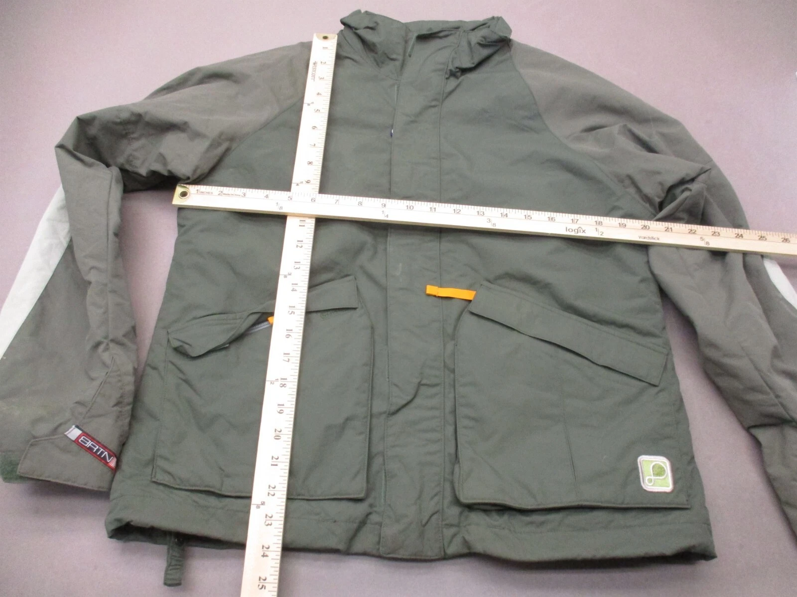 burton full zip stand collar powder skirt snowboard jacket