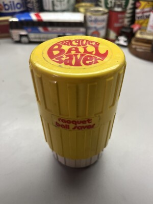 Vintage Gexco Racquetball Saver Yellow Keeps  Em Factory Fresh Made in USA