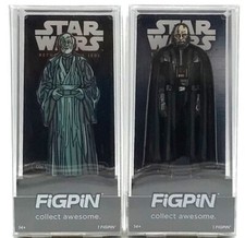 FiGPiN Star Wars Return Of The Jedi Obi-Wan Kenobi #1563 & Darth Vader #1565