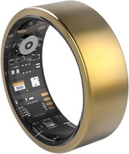Smart Fitness Ring 18K Gold Plated Size 12 Sleep spO2 Heart Rate for Android IOS