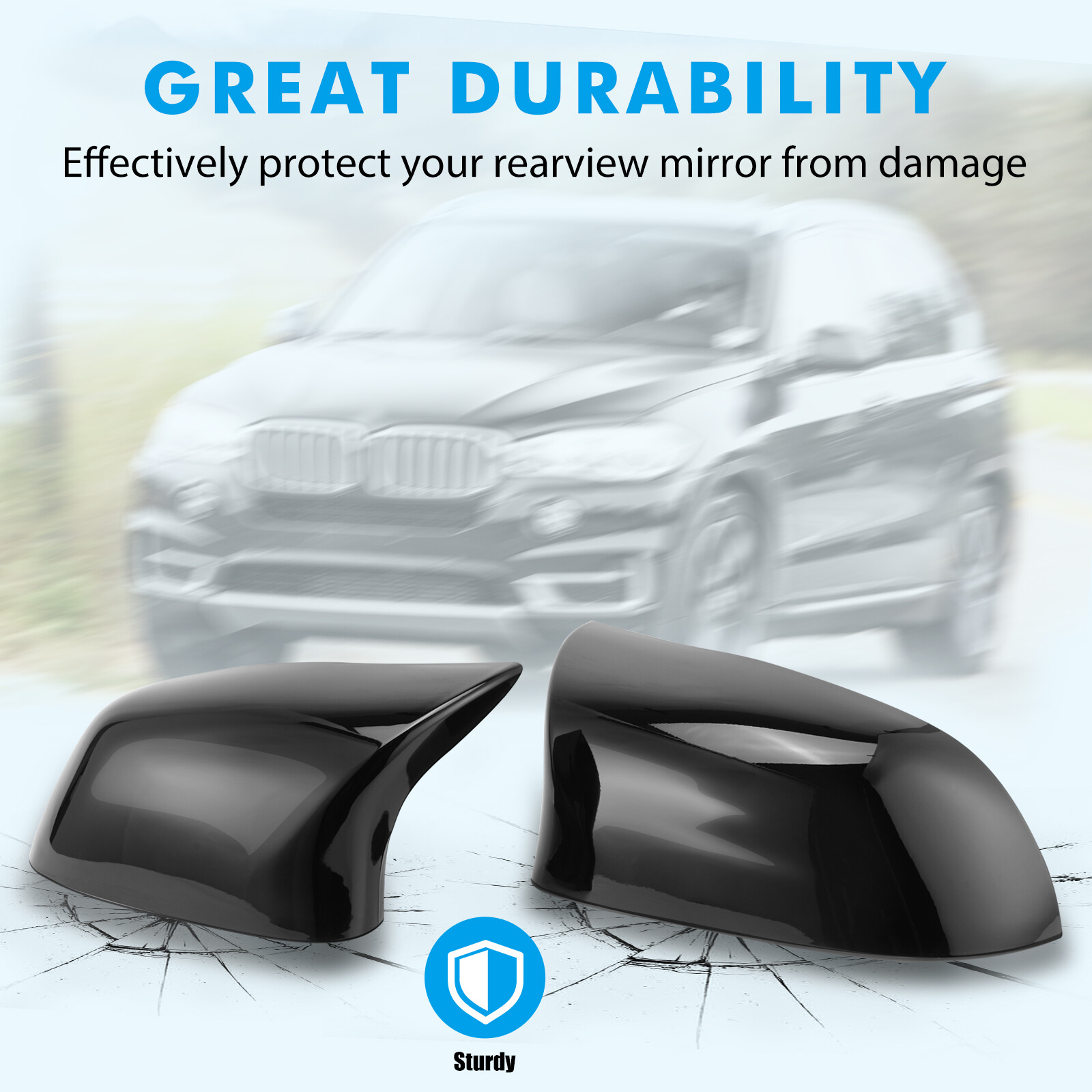 RW Carbon BMW F15 X5/F16 X6 M Style Carbon Fiber Mirror Covers - View #8