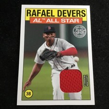 2021 Topps Series 2 1986 Topps All Star Relics #86ASR-RD Rafael Devers Red Sox