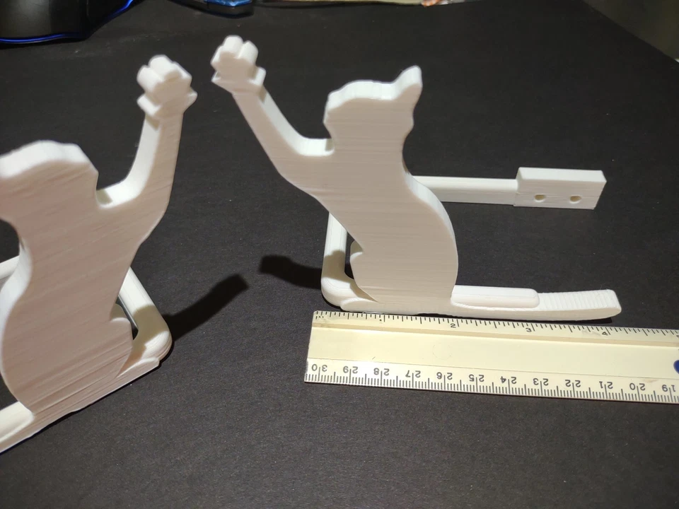 2pcs Cat themed Curtain Tieback - NEW White or Black Curtain hooks - Image 4 of 4