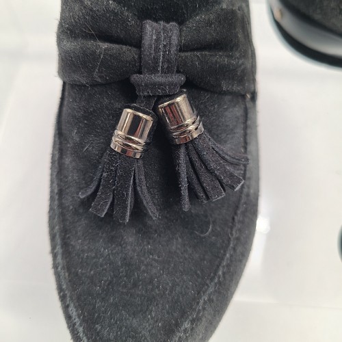 Stuart Weitzman Women's Black Suede Clogs US Size 9 - Picture 7 of 10