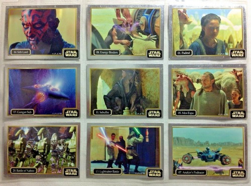 STAR WARS EPISODE 1 - IKON AUSTRALIA 1999 - VARIOUS SILVER PARALLEL CARDS - Picture 1 of 3