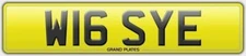 Number plate W16 SYE registration WIGSEY REG WIGS NO FEES WIGSY UK WIGGINS PLATE