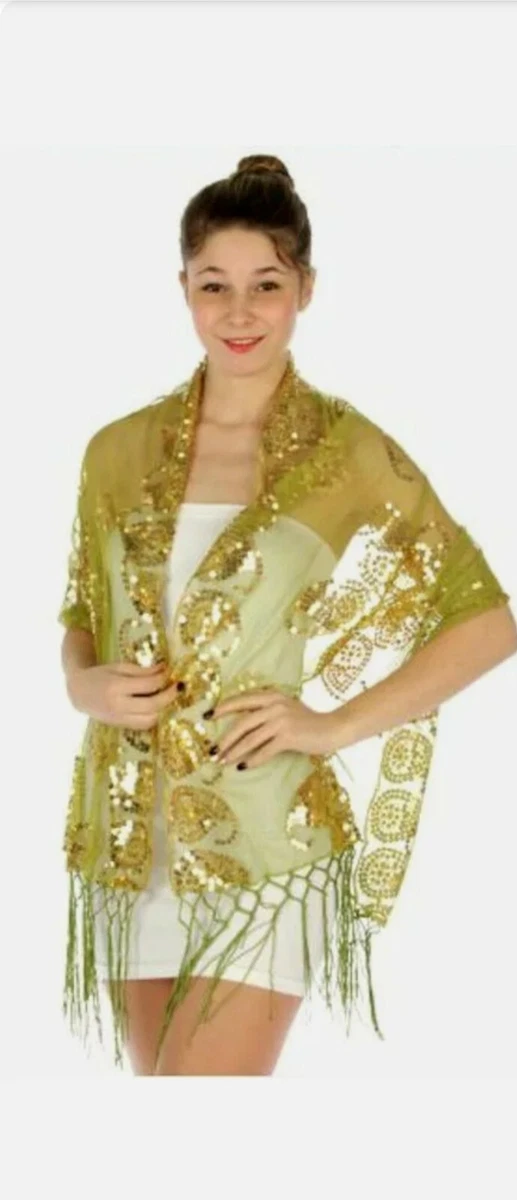 Gold formal cheap shawl