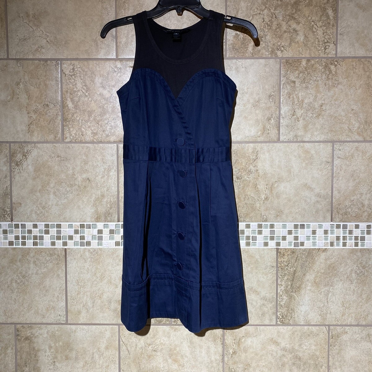 Marc by Marc Jacobs Sleeveless Evening Dress 0 Navy Blue Black | eBay