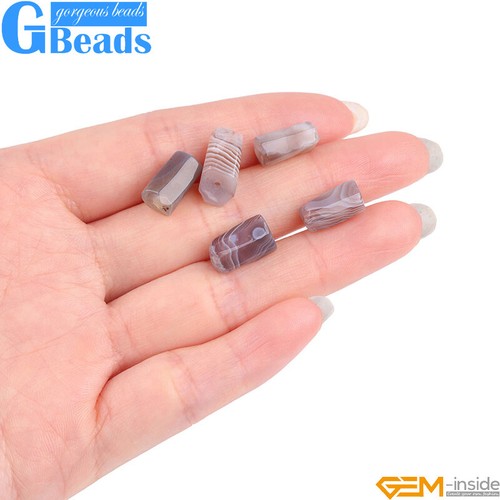 Natural Assorted Gemstone Faceted Tube Column Beads for Jewelry Making 8x12mm - Picture 67 of 192
