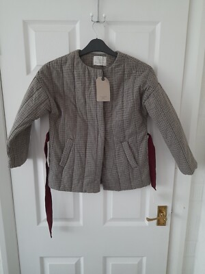 Zara Girls Soft Collection Mädchenmantel mit Hahnentrittmuster Größe 11-12Jahre/152cm