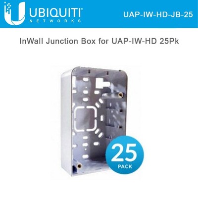 Ubiquiti Networks UAP-IW-HD-JB-25 InWall Junction Box for UAP-IW-HD 25Pk