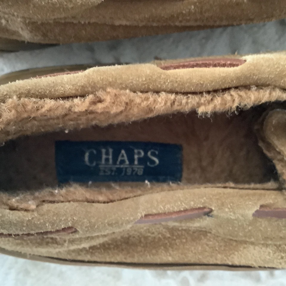 Zapatillas de cuero de gamuza marrón genuino CHAPS de segunda mano, talla M 8/9 Foto 4 de 4